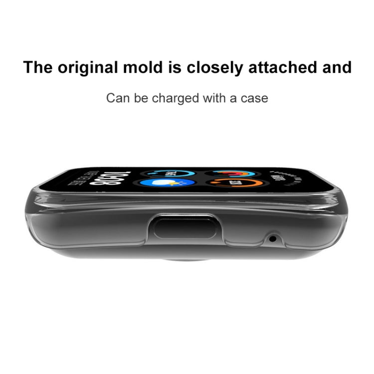 For Huawei Watch Fit / Honor Watch ES PC + Tempered Glass Watch Case(Black) by buy2fix