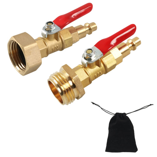 A6863 RV Female + Male 1/4 Drain Fitting Adapter with Storage Bag - Others by buy2fix | Online Shopping UK | buy2fix