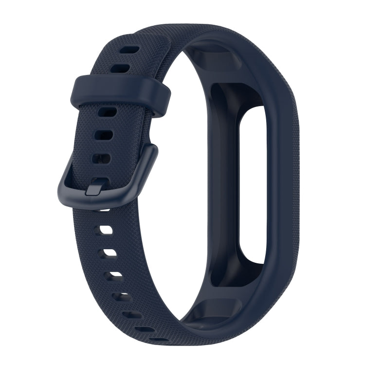 For Garmin Smart 5 Solid Color Silicone Watch Band(Navy Blue) - Watch Bands by buy2fix | Online Shopping UK | buy2fix
