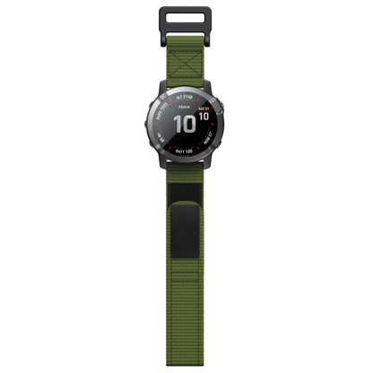 22mm Hook And Loop Fastener Nylon Watch Band(Green) - Watch Bands by buy2fix | Online Shopping UK | buy2fix