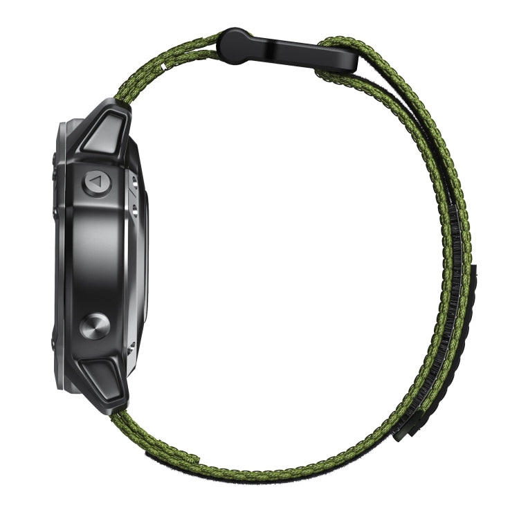22mm Hook And Loop Fastener Nylon Watch Band(Green) - Watch Bands by buy2fix | Online Shopping UK | buy2fix