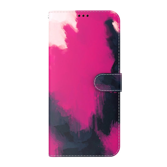 For Motorola Moto G Stylus 5G 2022 Watercolor Pattern Leather Phone Case(Berry) - Motorola Cases by buy2fix | Online Shopping UK | buy2fix