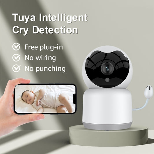 YT51 1920x1080 Home Baby Wireless Camera, Support Infrared Night Vision / Baby Crying Detection, with Temperature and Humidity Sensor, AU Plug(White) - Baby Monitor by buy2fix | Online Shopping UK | buy2fix