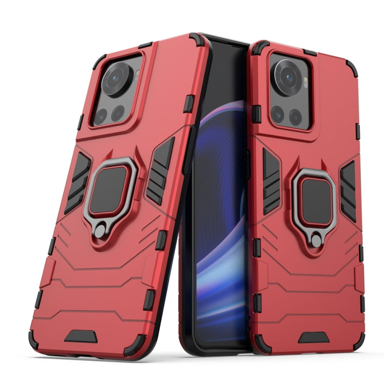 For OnePlus Ace 5G / 10R Shockproof PC + TPU Phone Case with Magnetic Ring Holder(Red) - Ace 5 Cases by buy2fix | Online Shopping UK | buy2fix
