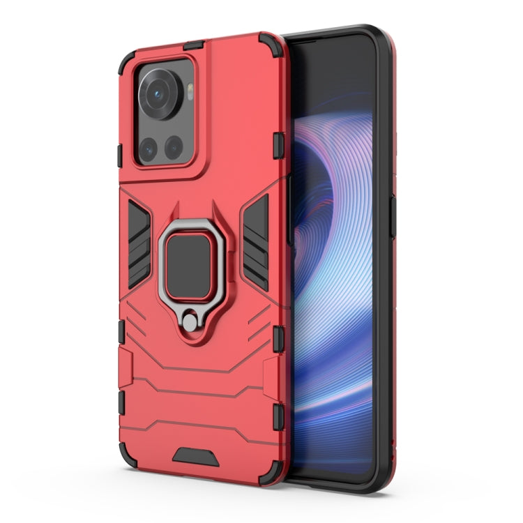 For OnePlus Ace 5G / 10R Shockproof PC + TPU Phone Case with Magnetic Ring Holder(Red) - Ace 5 Cases by buy2fix | Online Shopping UK | buy2fix