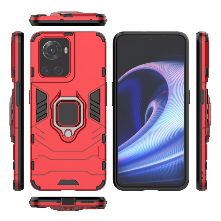 For OnePlus Ace 5G / 10R Shockproof PC + TPU Phone Case with Magnetic Ring Holder(Red) - Ace 5 Cases by buy2fix | Online Shopping UK | buy2fix