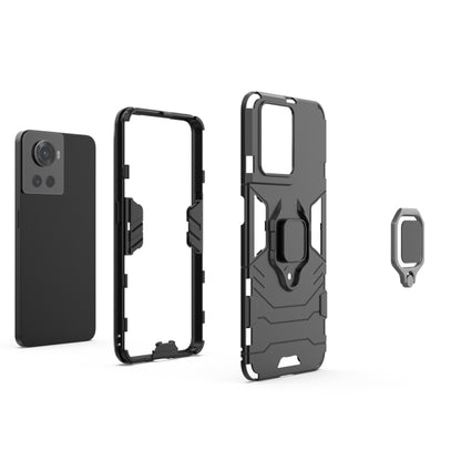 For OnePlus Ace 5G / 10R Shockproof PC + TPU Phone Case with Magnetic Ring Holder(Red) - Ace 5 Cases by buy2fix | Online Shopping UK | buy2fix