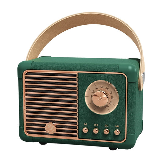 HM11 PLUS Portable HIFI Mini Retro Wireless Bluetooth Speaker(Dark Green) - Mini Speaker by buy2fix | Online Shopping UK | buy2fix