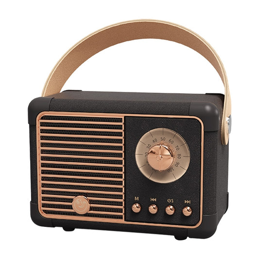 HM11 PLUS Portable HIFI Mini Retro Wireless Bluetooth Speaker(Black) - Mini Speaker by buy2fix | Online Shopping UK | buy2fix