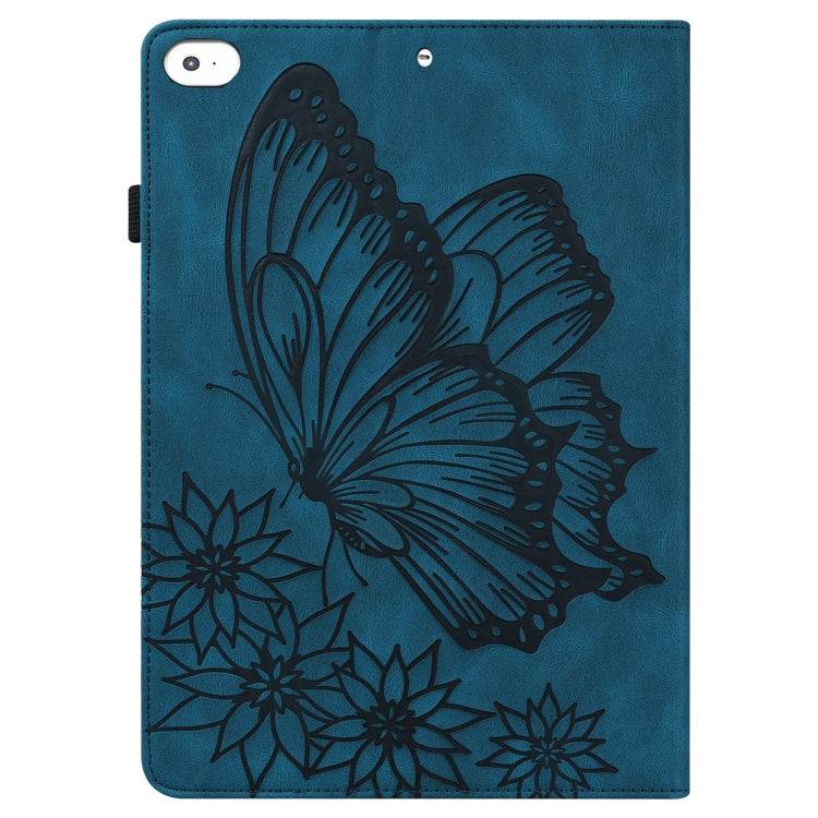 Big Butterfly Embossed Smart Leather Tablet Case For iPad mini 2019 / 4 / 3 / 2 / 1(Blue) - iPad mini (2019) / mini 5 Cases by buy2fix | Online Shopping UK | buy2fix
