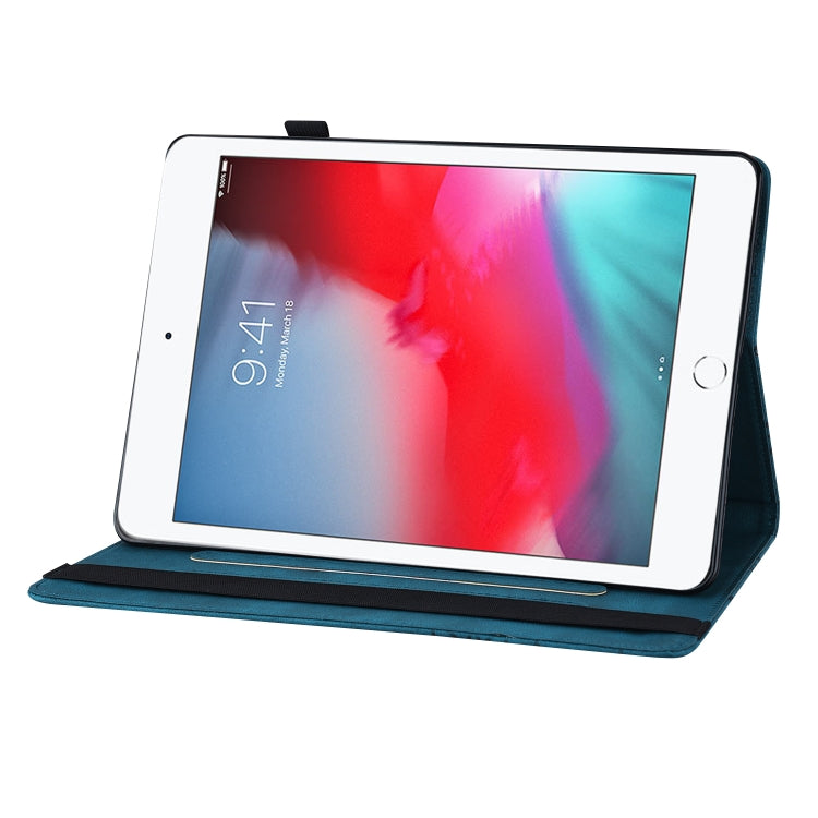 Big Butterfly Embossed Smart Leather Tablet Case For iPad mini 2019 / 4 / 3 / 2 / 1(Blue) - iPad mini (2019) / mini 5 Cases by buy2fix | Online Shopping UK | buy2fix