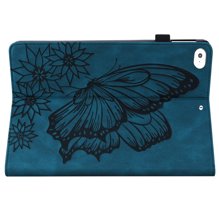 Big Butterfly Embossed Smart Leather Tablet Case For iPad mini 2019 / 4 / 3 / 2 / 1(Blue) - iPad mini (2019) / mini 5 Cases by buy2fix | Online Shopping UK | buy2fix