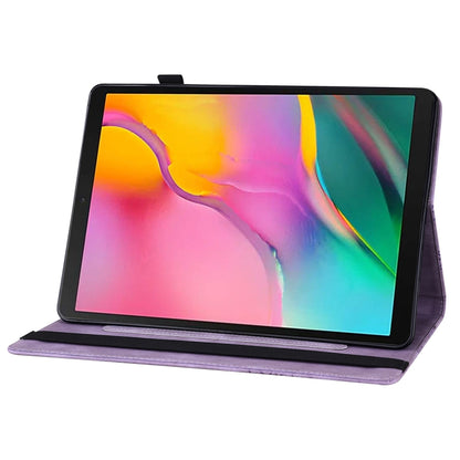 For Amazon Kindle Paperwhite 4 / 3 / 2 / 1 Big Butterfly Embossed Smart Leather Tablet Case(Purple) - Amazon by buy2fix | Online Shopping UK | buy2fix