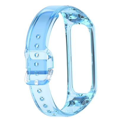 For Samsung Galaxy Fit 2 SM-R220 Discoloration in Light TPU Watch Band(Blue) - Watch Bands by buy2fix | Online Shopping UK | buy2fix