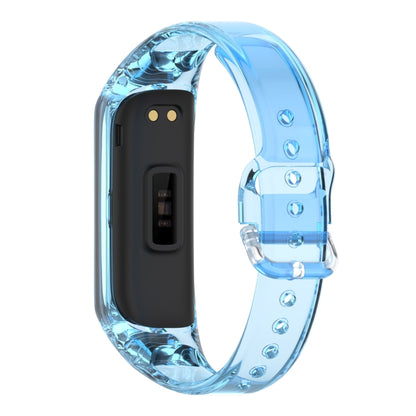 For Samsung Galaxy Fit 2 SM-R220 Discoloration in Light TPU Watch Band(Blue) - Watch Bands by buy2fix | Online Shopping UK | buy2fix