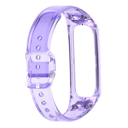 For Samsung Galaxy Fit 2 SM-R220 Discoloration in Light TPU Watch Band(Purple) - Watch Bands by buy2fix | Online Shopping UK | buy2fix