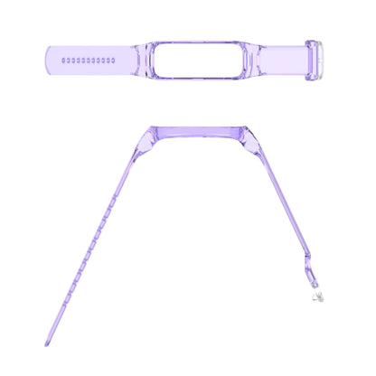 For Samsung Galaxy Fit 2 SM-R220 Discoloration in Light TPU Watch Band(Purple) - Watch Bands by buy2fix | Online Shopping UK | buy2fix