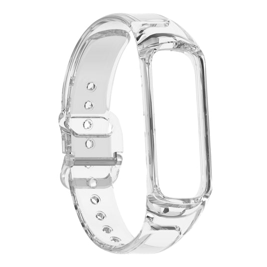 For Samsung Galaxy Fit 2 SM-R220 Discoloration in Light TPU Watch Band(White) - Watch Bands by buy2fix | Online Shopping UK | buy2fix