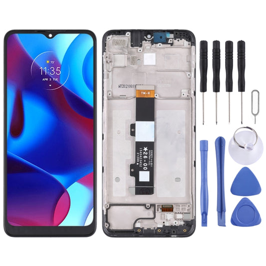 TFT LCD Screen for Motorola G Pure Digitizer Full Assembly with Frame - LCD Screen by buy2fix | Online Shopping UK | buy2fix