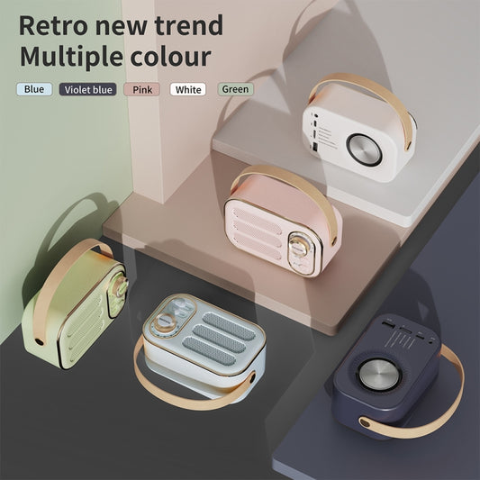 DW13 Portable HIFI Mini Retro Wireless Bluetooth Speaker(Blue) - Mini Speaker by buy2fix | Online Shopping UK | buy2fix