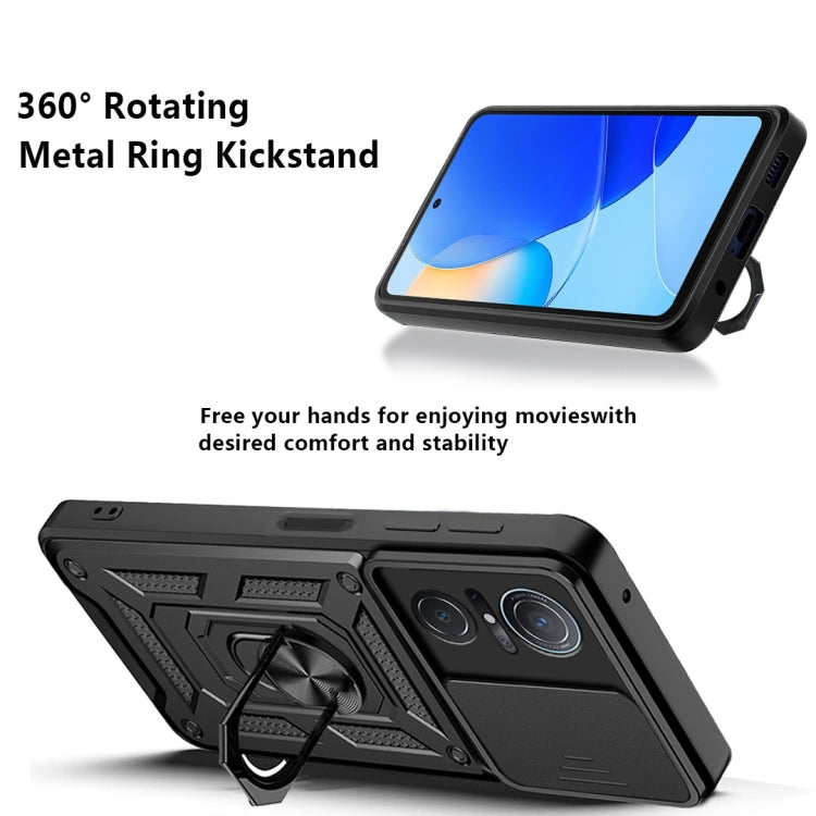 For Huawei nova 9 SE Sliding Camera Cover TPU + PC Phone Case(Black) - Huawei Cases by buy2fix | Online Shopping UK | buy2fix