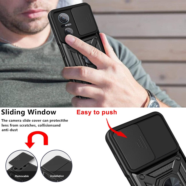 For Huawei nova 9 SE Sliding Camera Cover TPU + PC Phone Case(Red) - Huawei Cases by buy2fix | Online Shopping UK | buy2fix