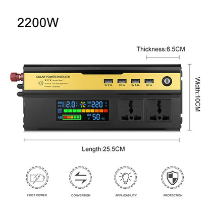 8896 2200W Car Smart Multi-functional Digital Display Inverter, Specification:12V by buy2fix