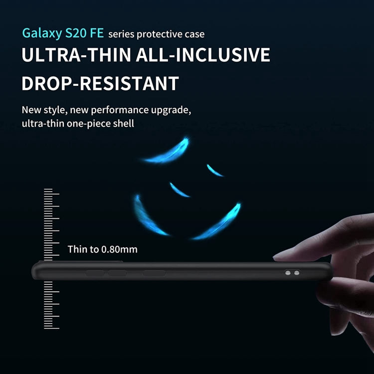 For Samsung Galaxy S20 FE 2022/S20 FE MagSafe Magnetic Liquid Silicone Phone Case(Black) by buy2fix