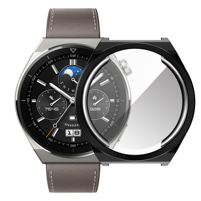 For Huawei Watch GT3 Pro 46mm Electroplating Full Coverage TPU Watch Case(Black) by buy2fix