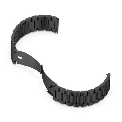 For Huawei GT 3 Pro 46mm Three-bead Metal Steel Watch Band(Black) by buy2fix