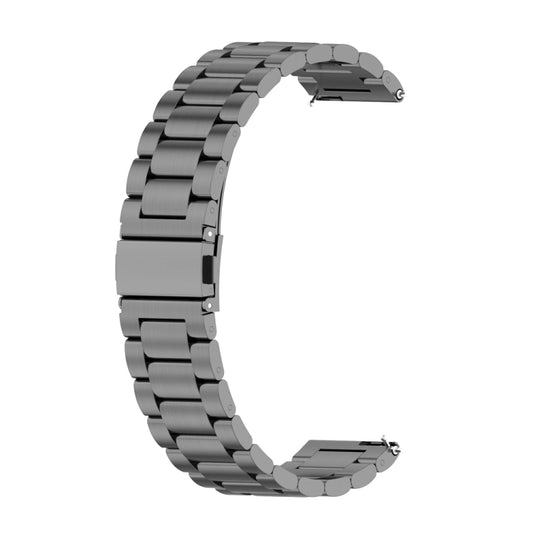 For Huawei GT 3 Pro 46mm Three-bead Metal Steel Watch Band(Grey) - Watch Bands by buy2fix | Online Shopping UK | buy2fix