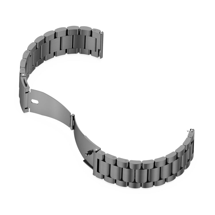 For Huawei GT 3 Pro 46mm Three-bead Metal Steel Watch Band(Grey) by buy2fix