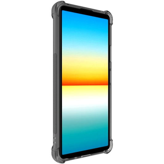 For Sony Xperia 10 IV imak All-inclusive Shockproof Airbag TPU Case with Screen Protector(Transparent Black) - Sony Cases by imak | Online Shopping UK | buy2fix