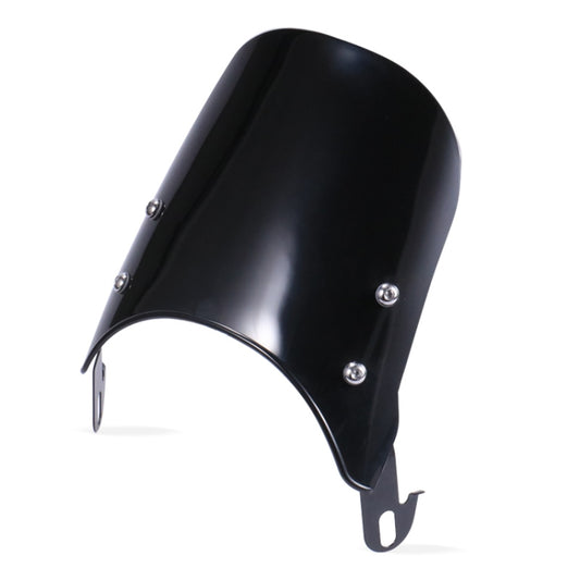 XRL-456120 Motorcycle 5-7 inch Headlight Retro Windshield(Black) - Others by buy2fix | Online Shopping UK | buy2fix