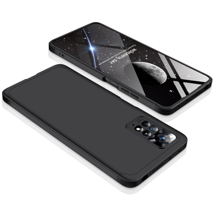 For Xiaomi Redmi Note 11 Pro 4G / 5G Global GKK Three Stage Splicing Full Coverage PC Case(Black) by GKK