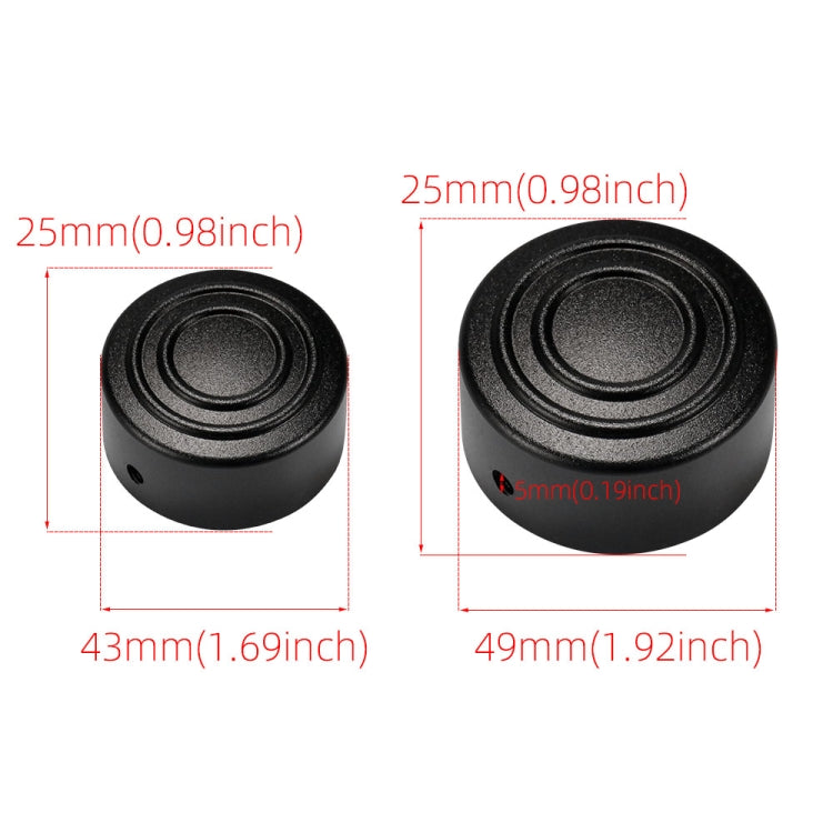 HP-A006 Motorcycle Modified Rear Axle Nut Covers Caps for Harley Sportster S(Black) by buy2fix