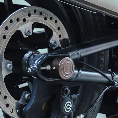 HP-A006 Motorcycle Modified Rear Axle Nut Covers Caps for Harley Sportster S(Black) by buy2fix