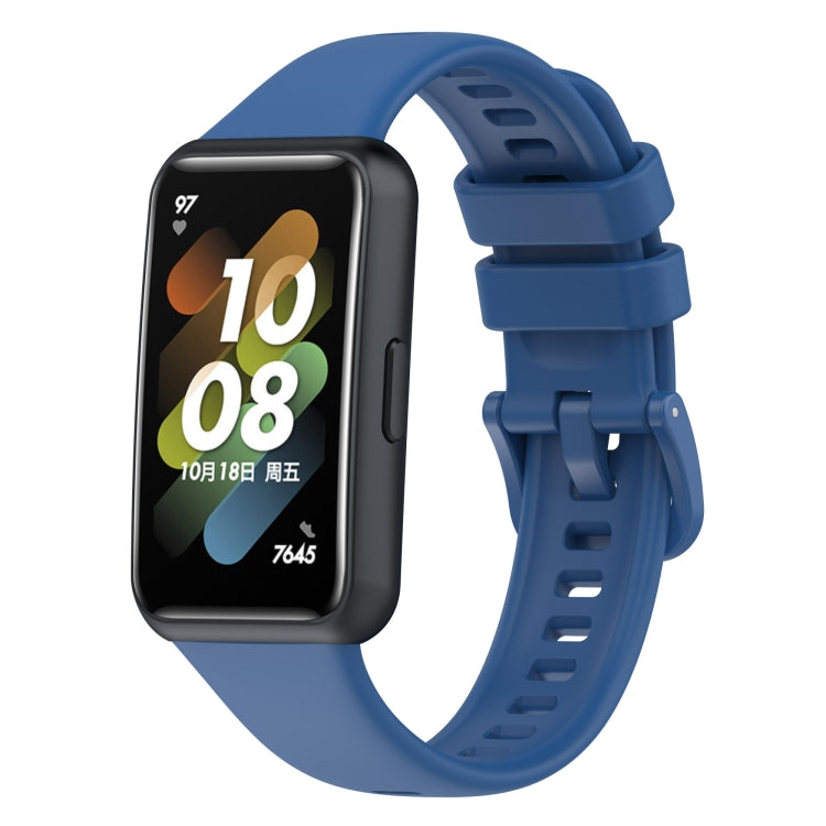 For Huawei Band 7 Silicone Watch Band(Blue) by buy2fix