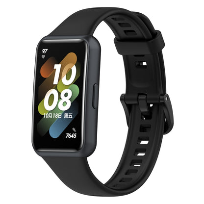 For Huawei Band 7 Silicone Watch Band(Black) by buy2fix