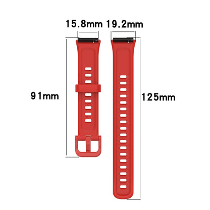 For Huawei Band 7 Silicone Watch Band(Rose Pink) - Watch Bands by buy2fix | Online Shopping UK | buy2fix