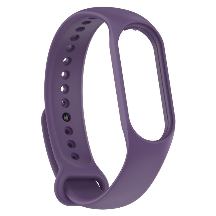 For Xiaomi Mi Band 7 / 7NFC / 6 / 6 NFC / 5 / 5 NFC / Amazfit Band 5 Official Silicone Watch Band(Purple) - Watch Bands by buy2fix | Online Shopping UK | buy2fix