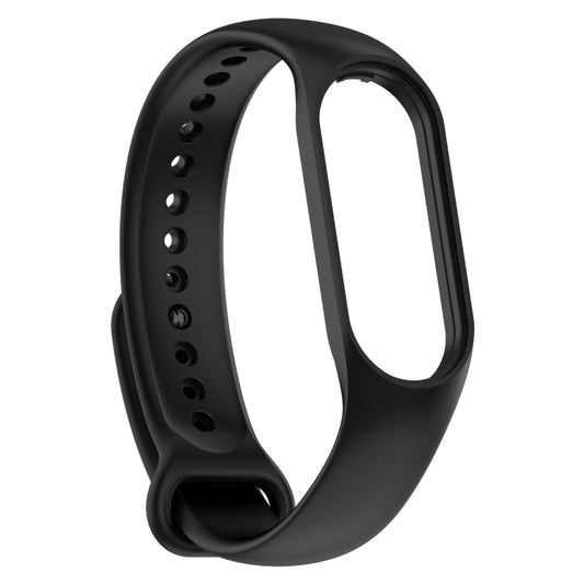 For Xiaomi Mi Band 7 / 7NFC / 6 / 6 NFC / 5 / 5 NFC / Amazfit Band 5 Official Silicone Watch Band(Black) - Watch Bands by buy2fix | Online Shopping UK | buy2fix