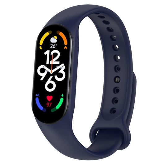 For Xiaomi Mi Band 7 / 7NFC / 6 / 6 NFC / 5 / 5 NFC / Amazfit Band 5 Official Silicone Watch Band(Midnight Blue) - Watch Bands by buy2fix | Online Shopping UK | buy2fix