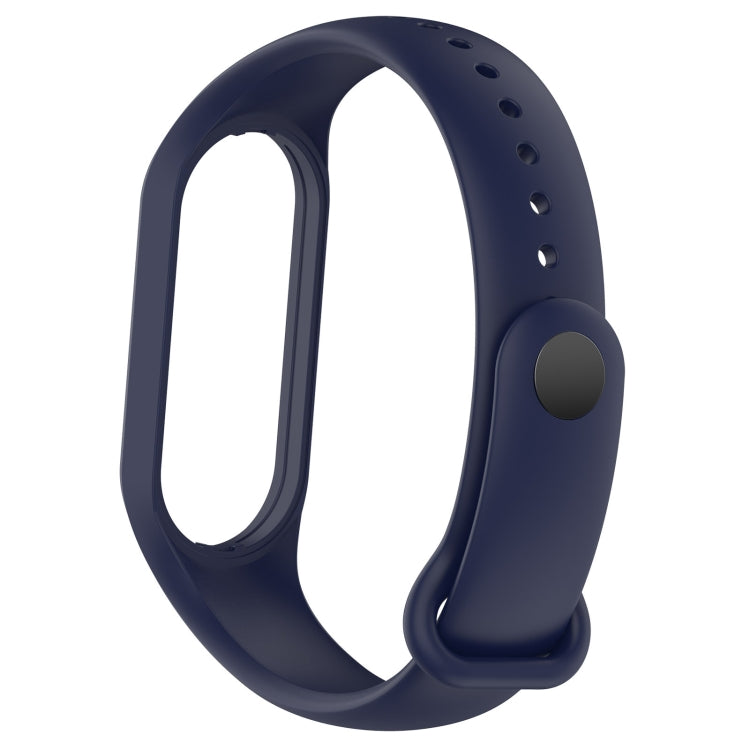 For Xiaomi Mi Band 7 / 7NFC / 6 / 6 NFC / 5 / 5 NFC / Amazfit Band 5 Official Silicone Watch Band(Midnight Blue) - Watch Bands by buy2fix | Online Shopping UK | buy2fix