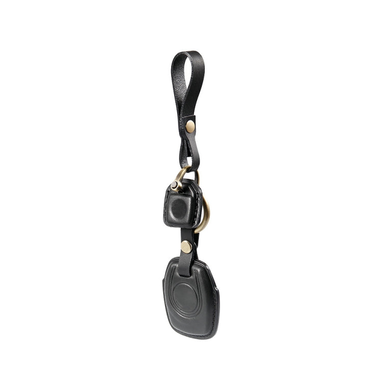 HP-A009 Motorcycle Cowhide Leather Induction Key Protective Cover for Harley Sportster S(Black) - Bags & Luggages by buy2fix | Online Shopping UK | buy2fix