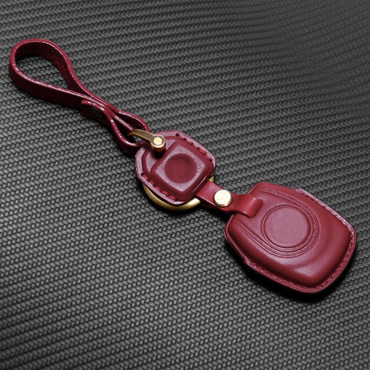 HP-A009 Motorcycle Cowhide Leather Induction Key Protective Cover for Harley Sportster S(Red) - Bags & Luggages by buy2fix | Online Shopping UK | buy2fix