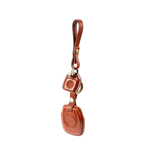 HP-A009 Motorcycle Cowhide Leather Induction Key Protective Cover for Harley Sportster S(Brown) - Bags & Luggages by buy2fix | Online Shopping UK | buy2fix