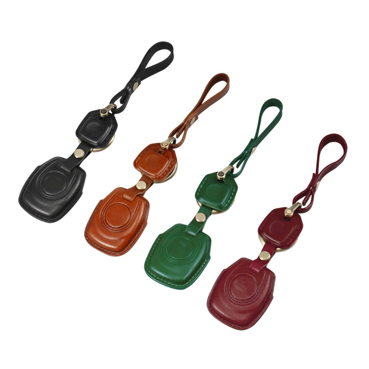HP-A009 Motorcycle Cowhide Leather Induction Key Protective Cover for Harley Sportster S(Green) - Bags & Luggages by buy2fix | Online Shopping UK | buy2fix
