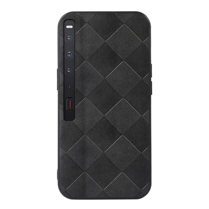 For Huawei Mate Xs 2 Weave Plaid PU Phone Case(Black) - Huawei Cases by buy2fix | Online Shopping UK | buy2fix