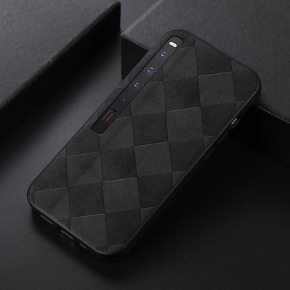 For Huawei Mate Xs 2 Weave Plaid PU Phone Case(Black) - Huawei Cases by buy2fix | Online Shopping UK | buy2fix